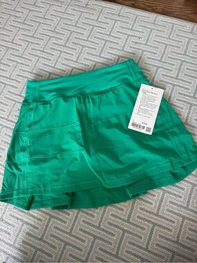 NWT lululemon athletica Emerald Green Pace Rival Skirt